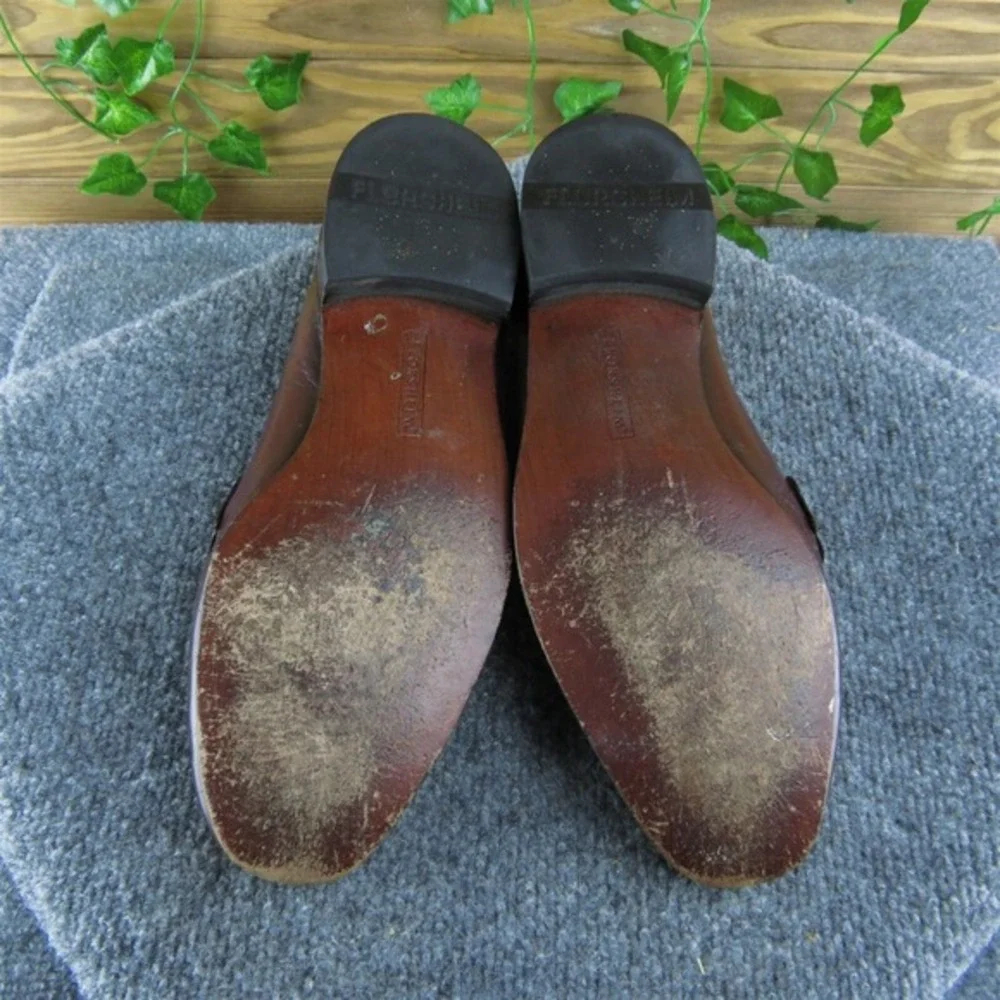 Florsheim 33455 Men Loafer Shoes Size 8.5 Medium Brown Leather‎ Slip On